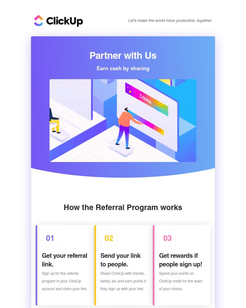 ClickUp - ClickUp Partnership Programs 💸