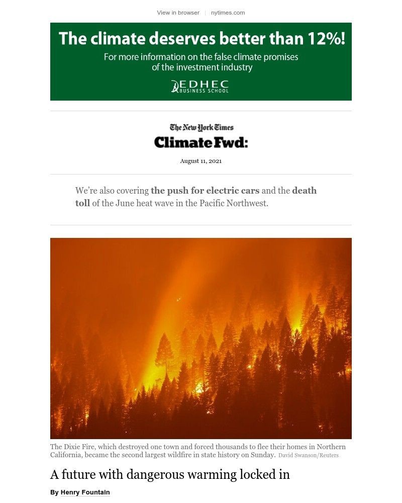 The New York Times - Climate Fwd: The big U.N. climate report