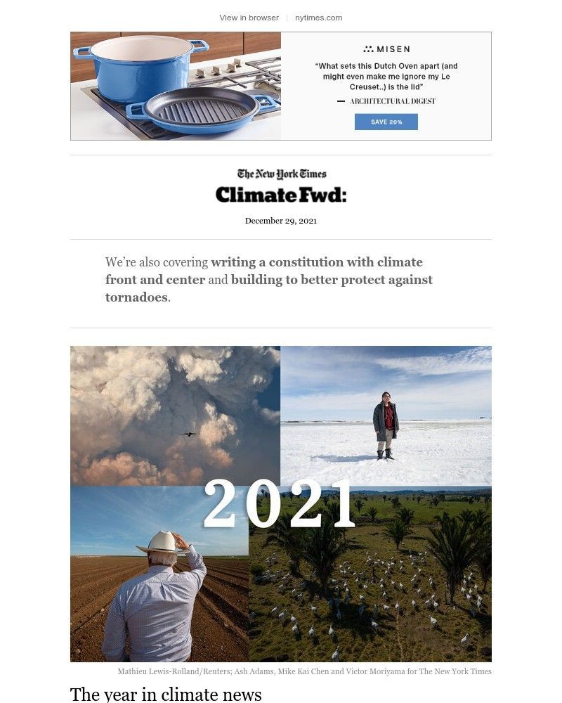 The New York Times - Climate Fwd: The year in climate