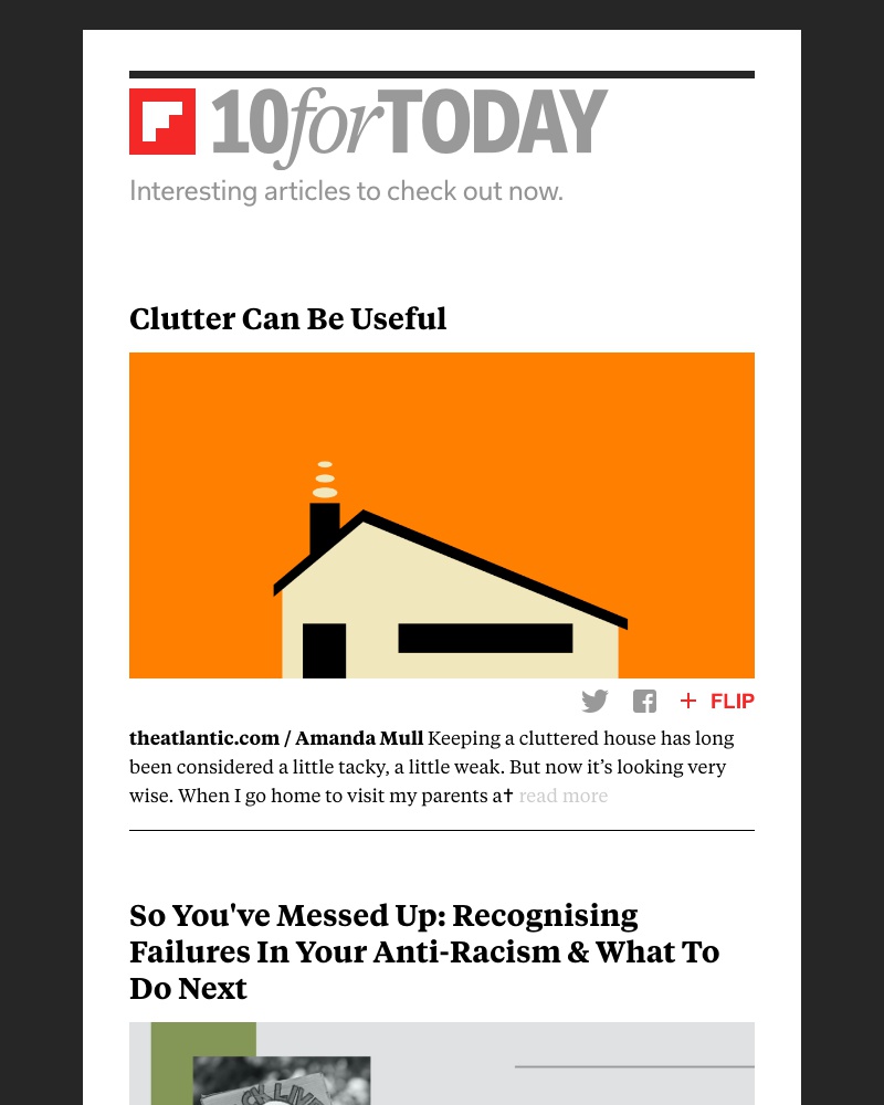 Flipboard - Clutter can be useful