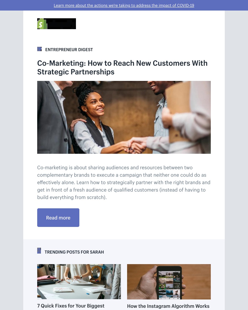 Shopify - Co-Marketing: How to Reach New Customers With Strategic Partnerships