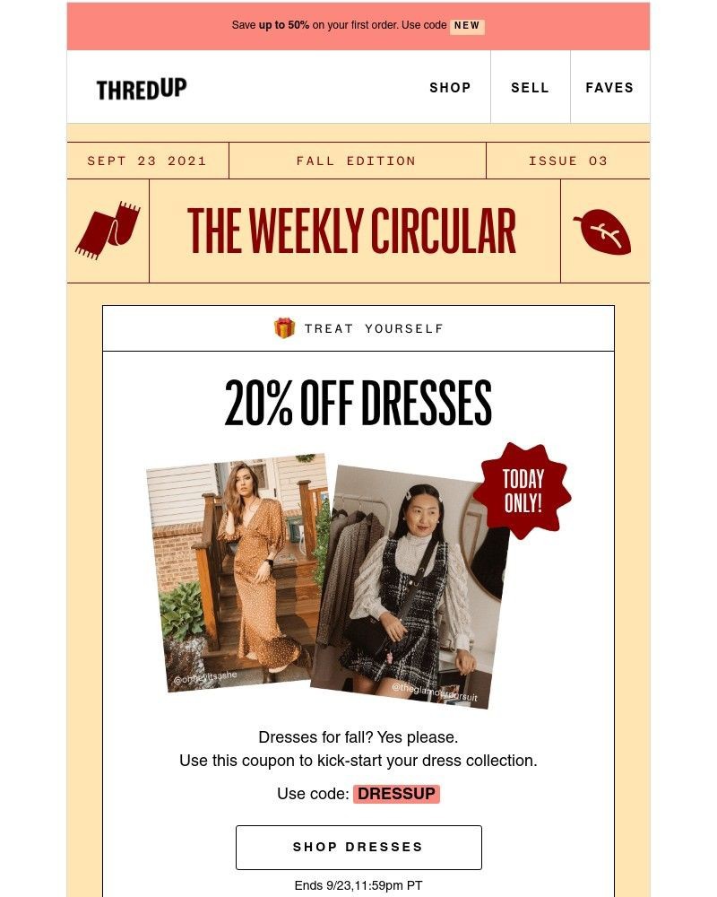 thredUP - 👗 code inside (plus, a chance to meet us IRL!)