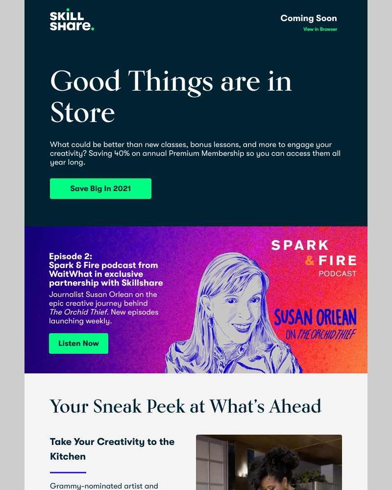 Skillshare - Coming soon from Kelis, Thomas Frank, and more