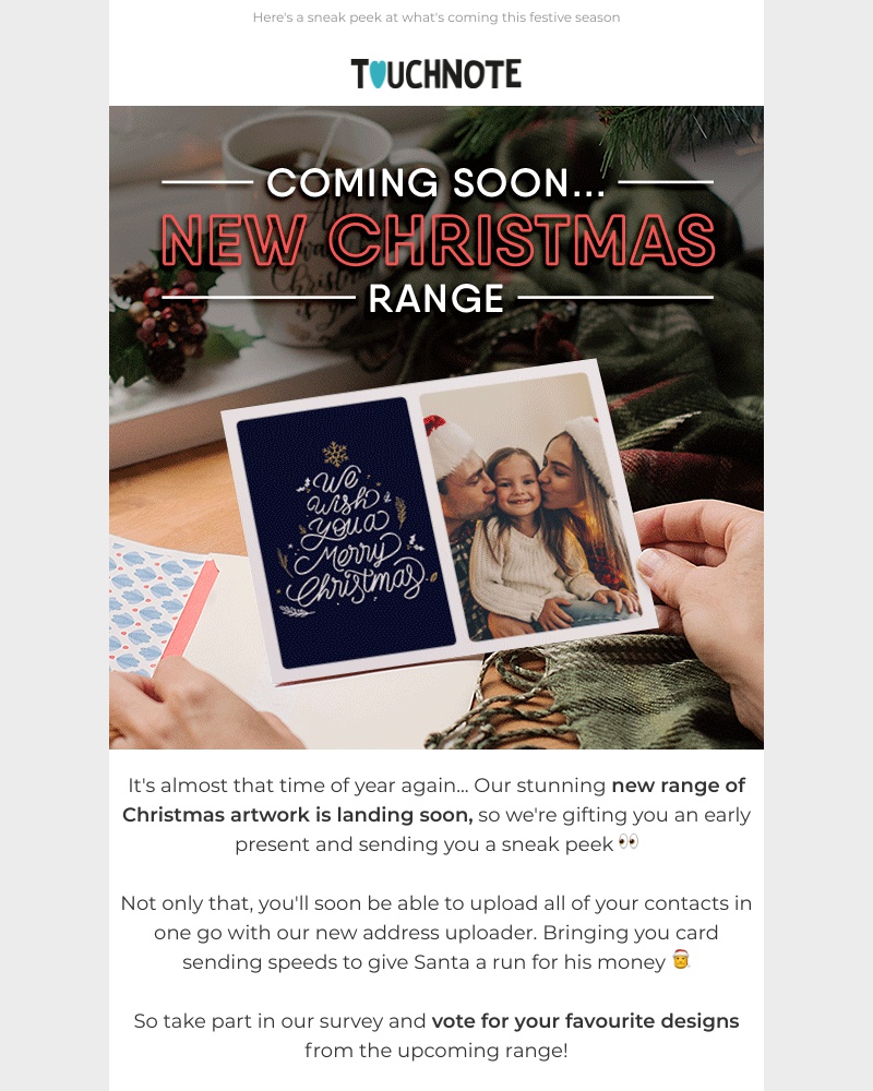 TouchNote - Coming soon… New Christmas range 🎅
