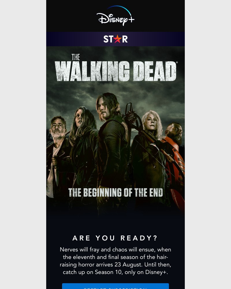 Disney+ - Coming Soon: The Walking Dead Season 11