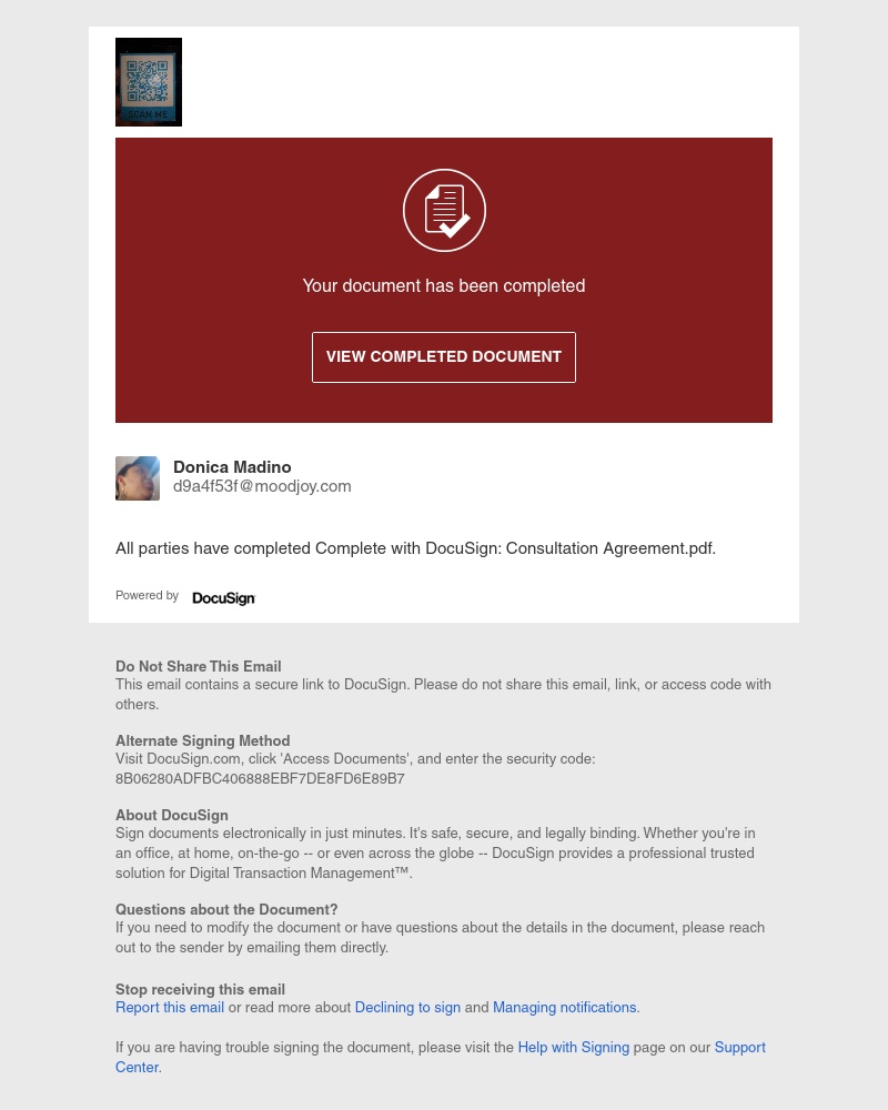  - Completed: Complete with DocuSign: Consultation Agreement.pdf