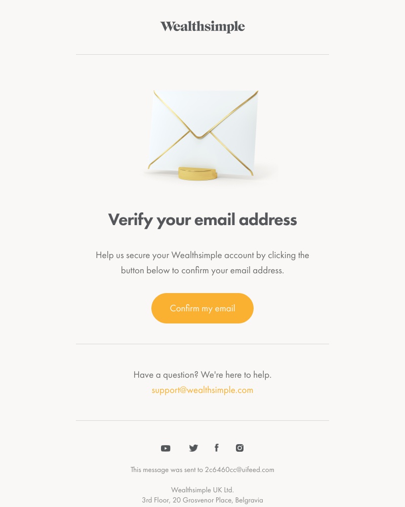 - Confirm your email address