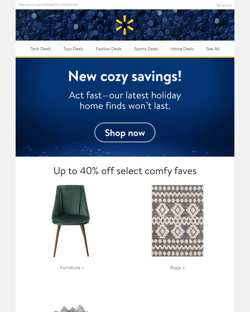Walmart - Create a holiday home with up to 40% off 🎄