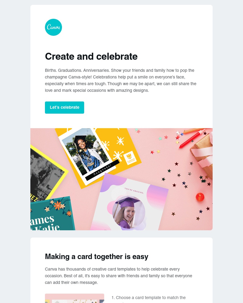 Canva - Create and celebrate, whatever the occasion