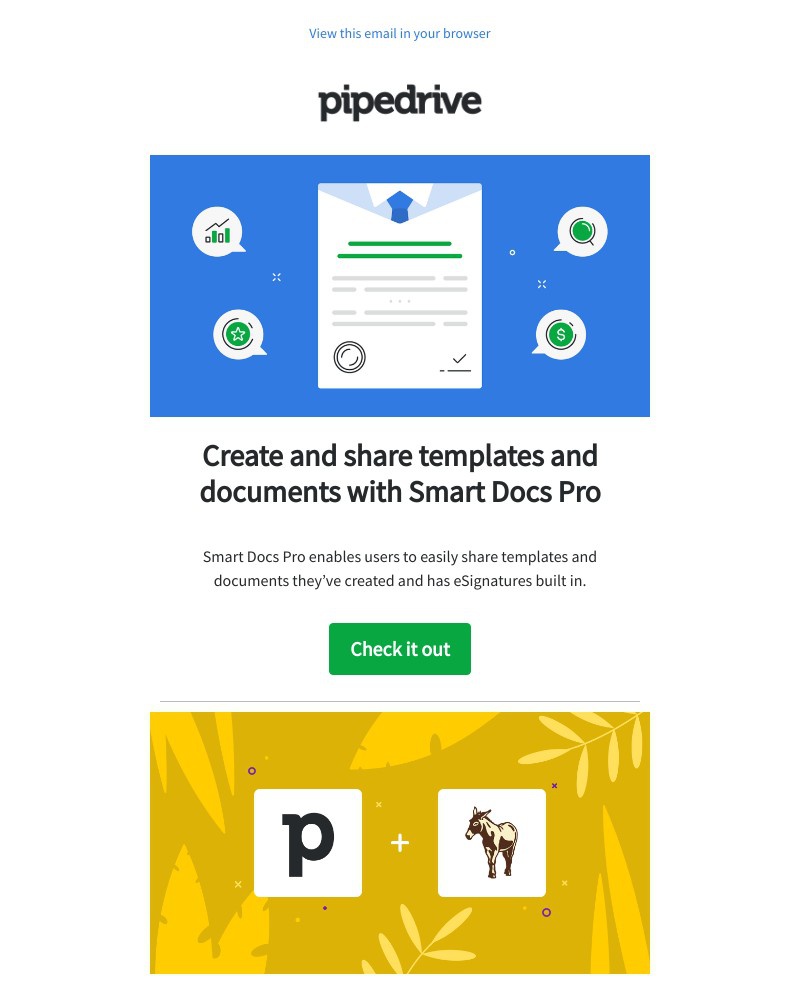 Pipedrive - Create and share templates and documents easily with Smart Docs Pro