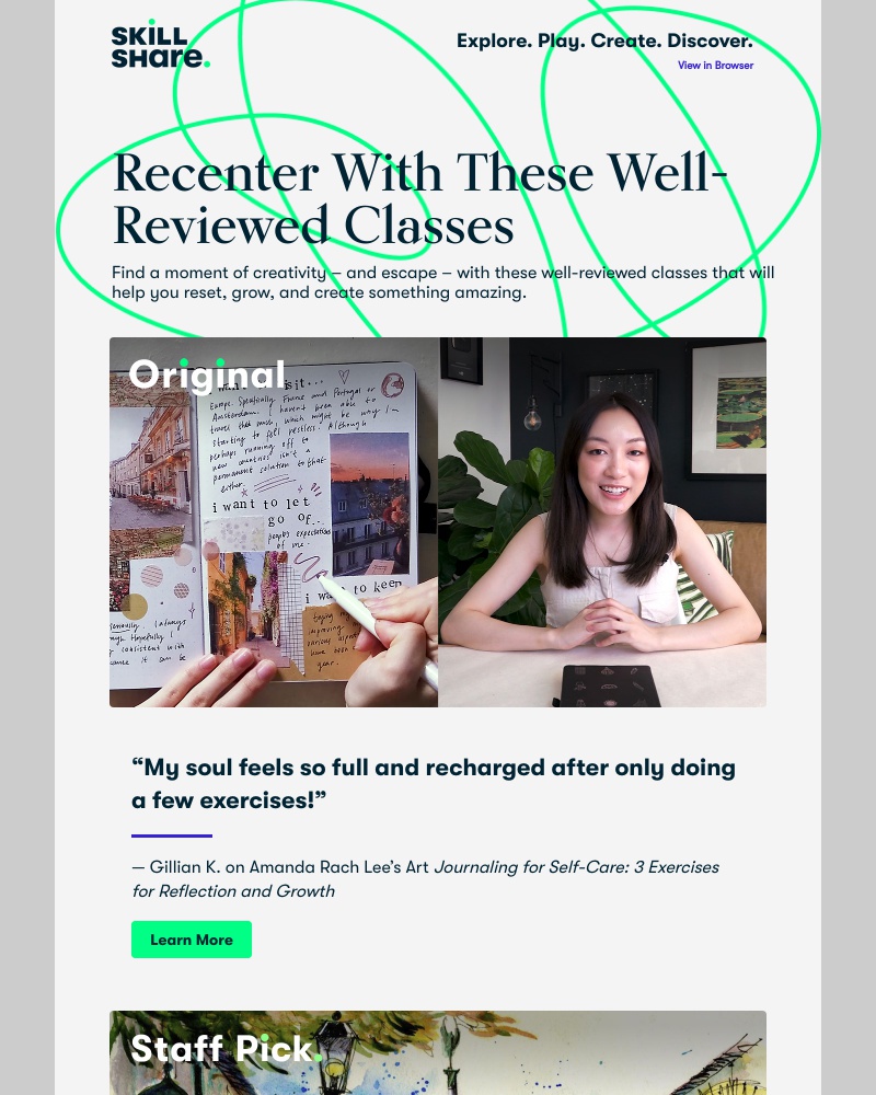 Onboarding on Skillshare video screenshot