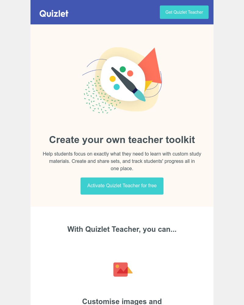 Quizlet - Create online learning materials for your class 🎨