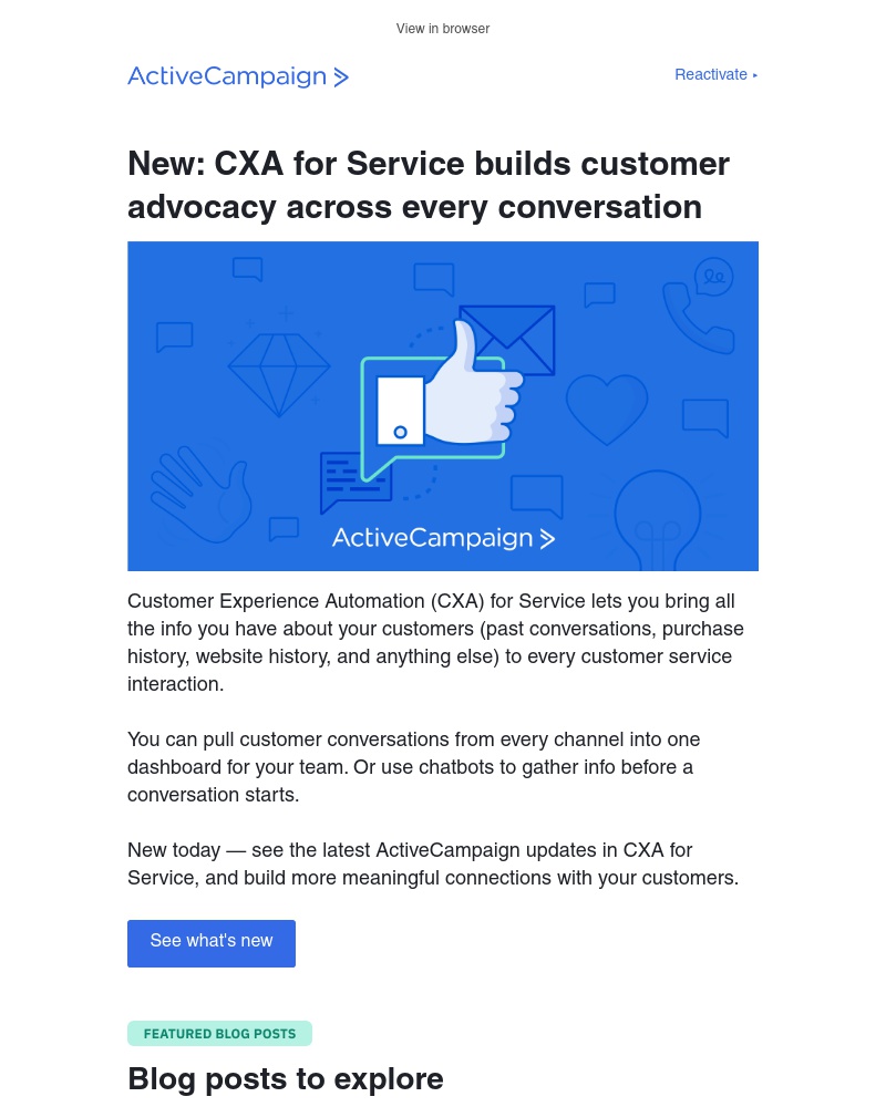  - Create the best atmosphere for customer advocacy