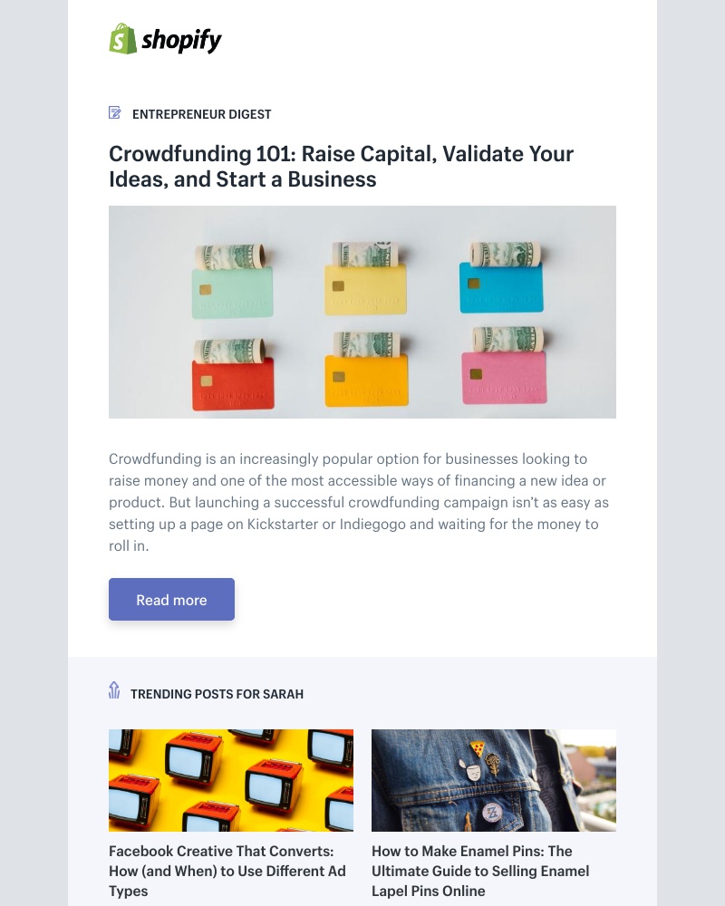 Shopify - Crowdfunding 101: Raise Capital, Validate Your Ideas, and Start a Business