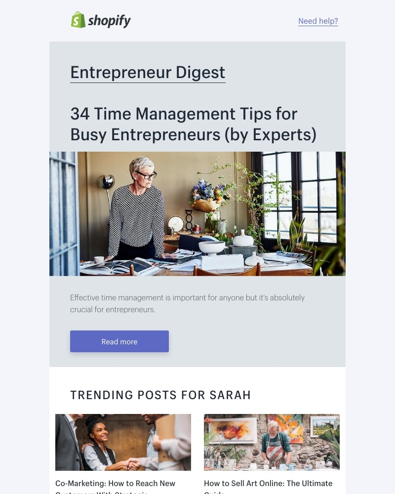 Shopify - Crucial time management tips
