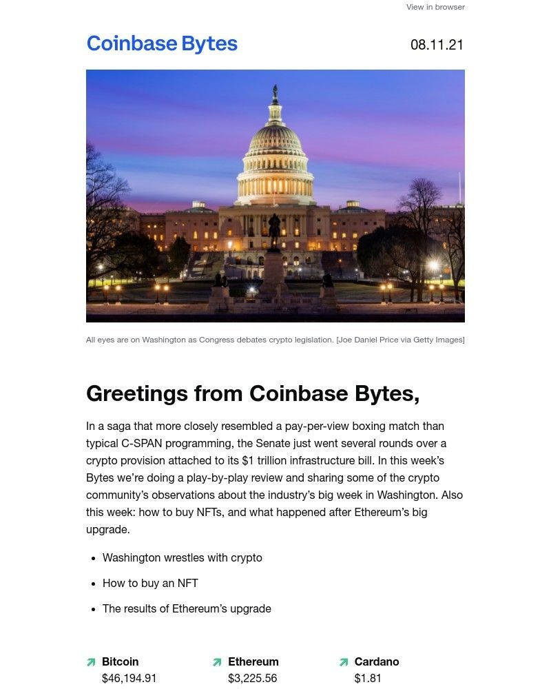  - Crypto arrives in Washington D.C.