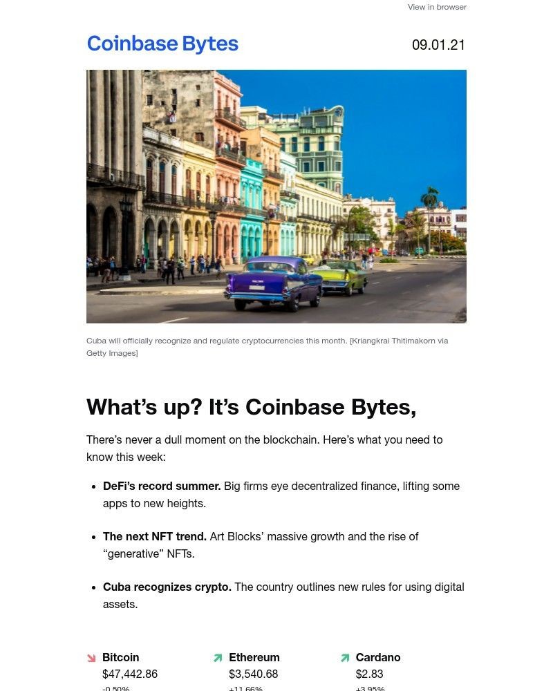  - Cuba will recognize crypto