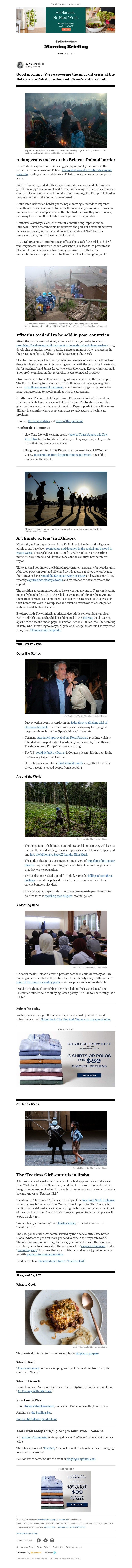 The New York Times - Your Wednesday Briefing