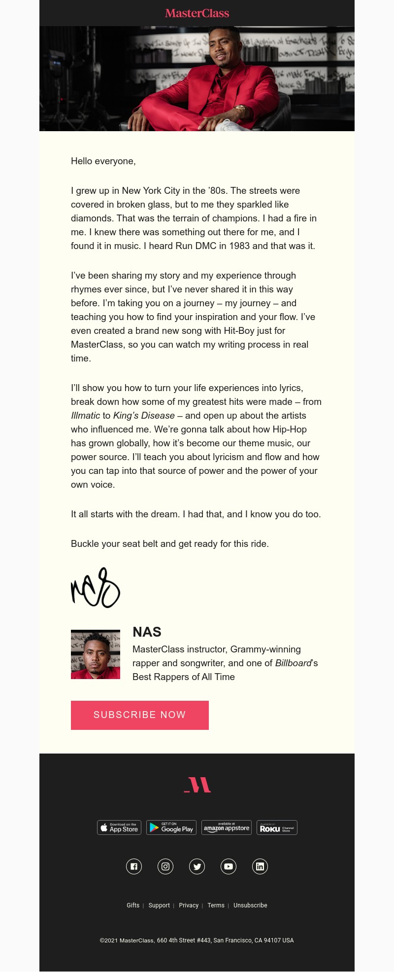  - My class on Hip-Hop storytelling is here