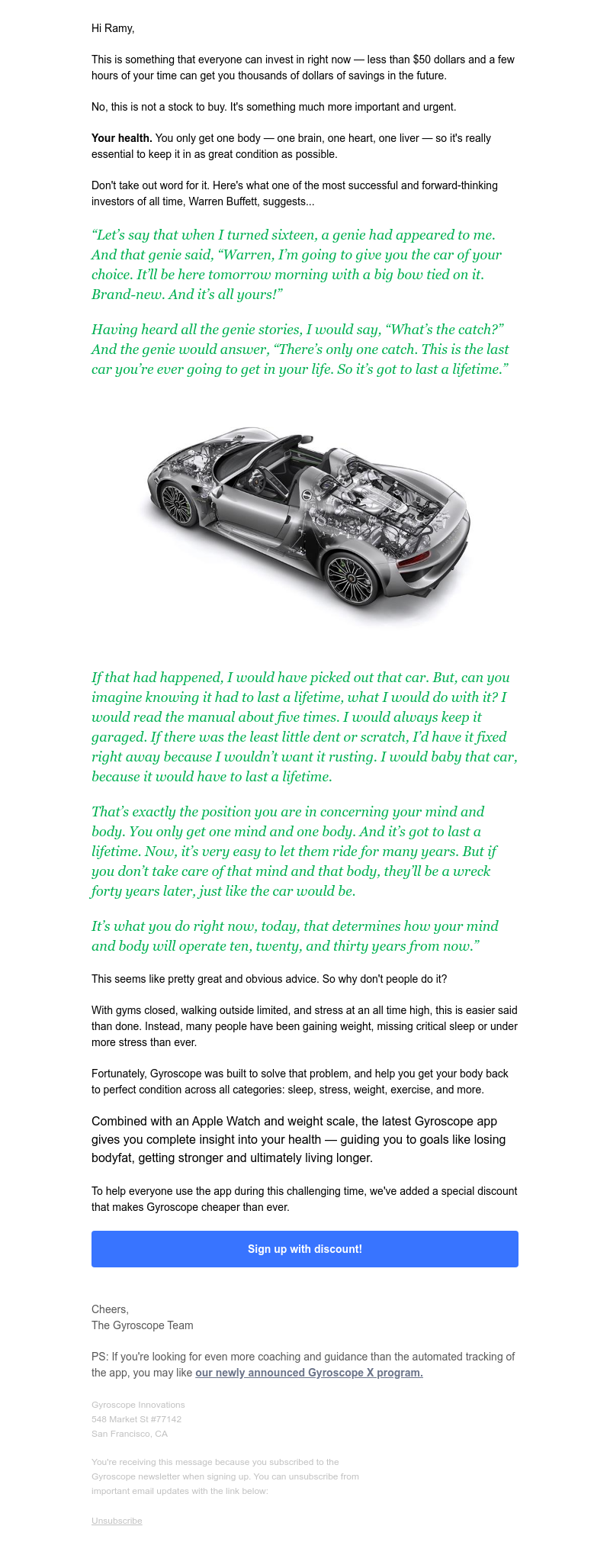 Gyroscope - 💰 Have you seen Warren Buffett's latest investment tip? (It's health related)