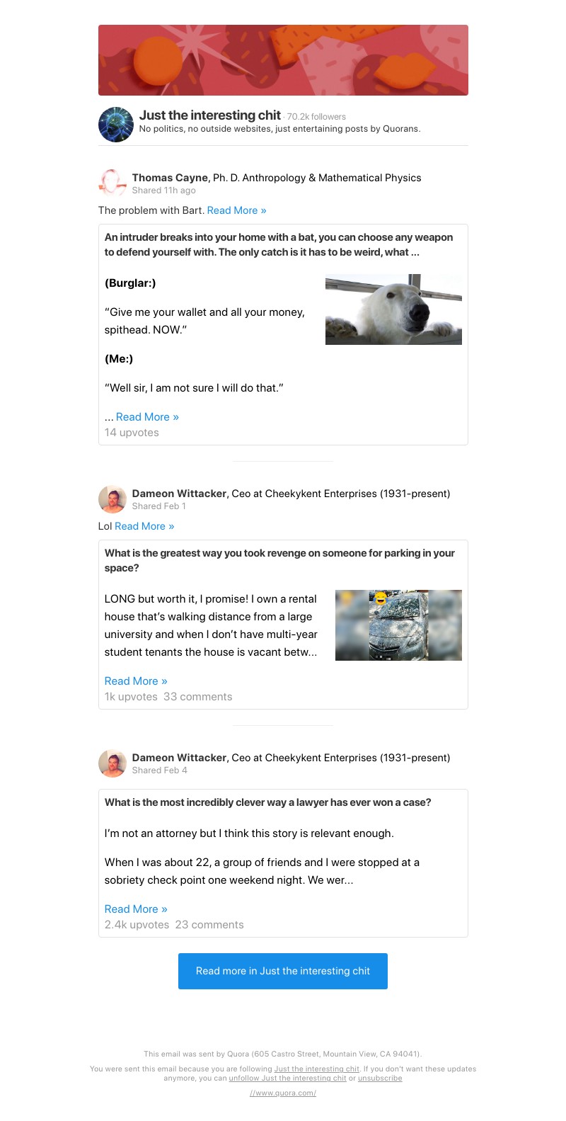 Quora - The problem with Bart. - An intruder breaks into your home with a bat, you can choose any weapon to defend yourself with. The only catch is it has ...