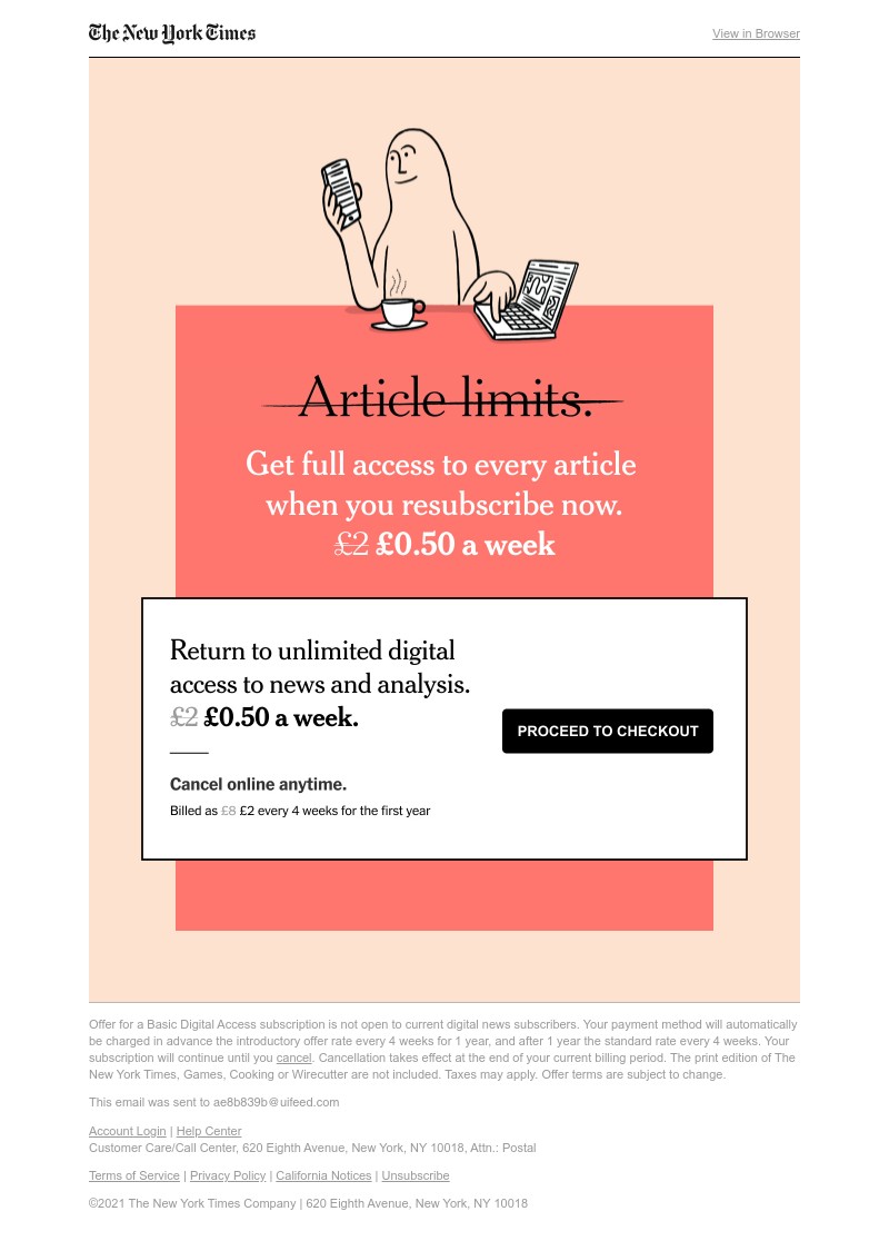 The New York Times - £0.50 a week: Journalism without limits.