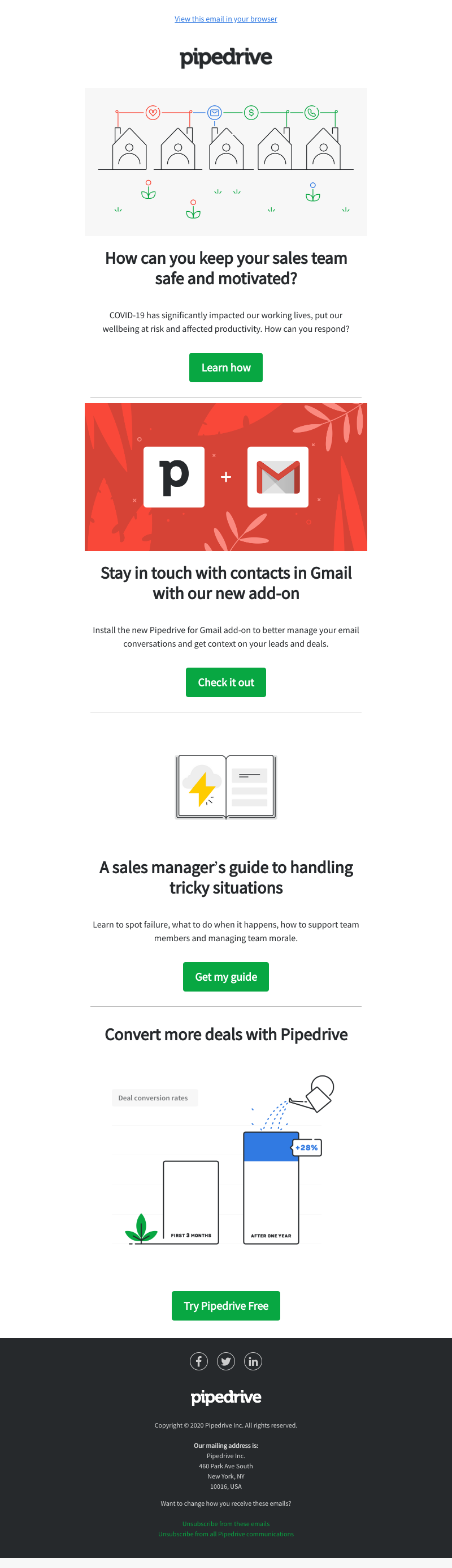 Pipedrive - Keep your sales team safe and motivated