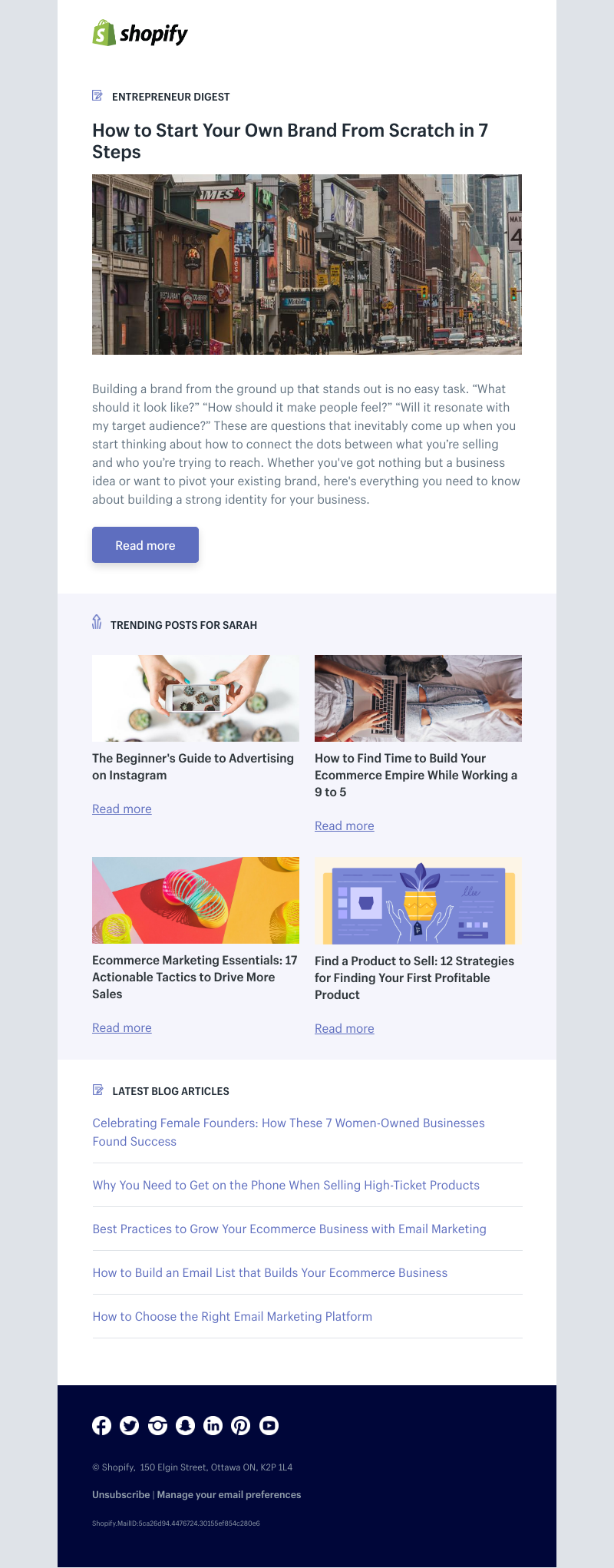 Shopify - How to Start Your Own Brand From Scratch in 7 Steps