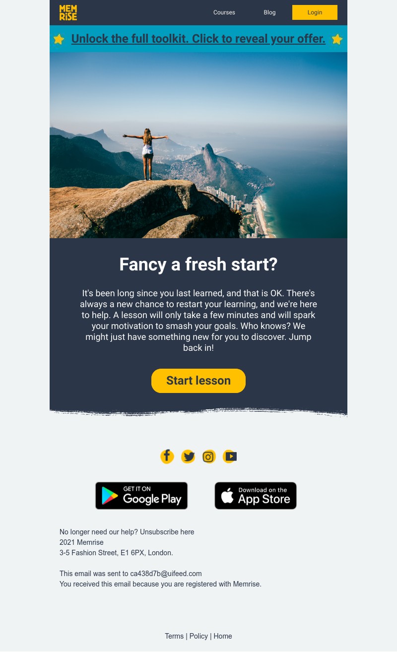 Memrise - Reset! Let's turn it off and back on again.