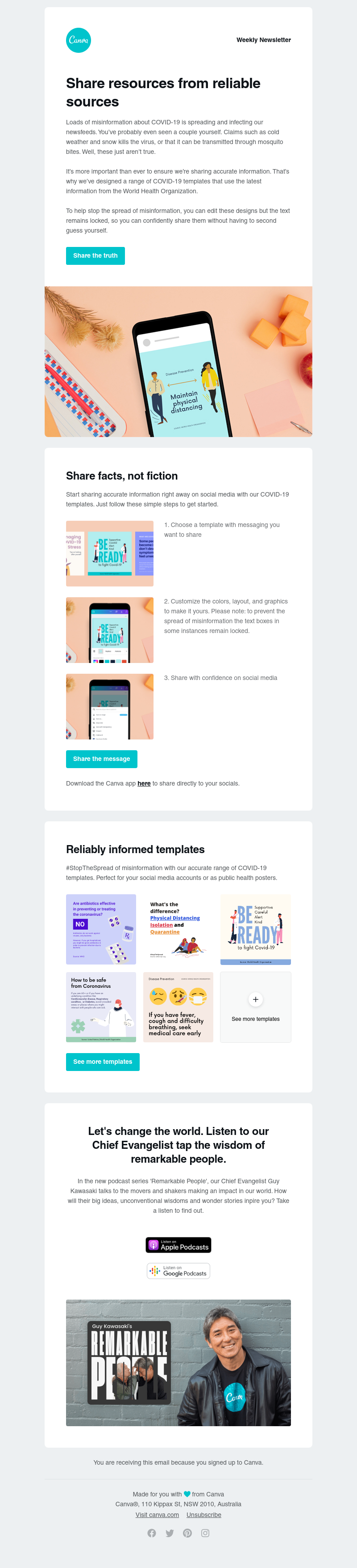 Canva - COVID-19 myths debunked