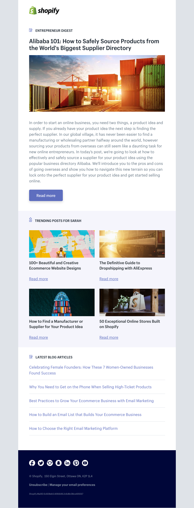 Shopify - Alibaba 101: How to Safely Source Products from the World's Biggest Supplier Directory