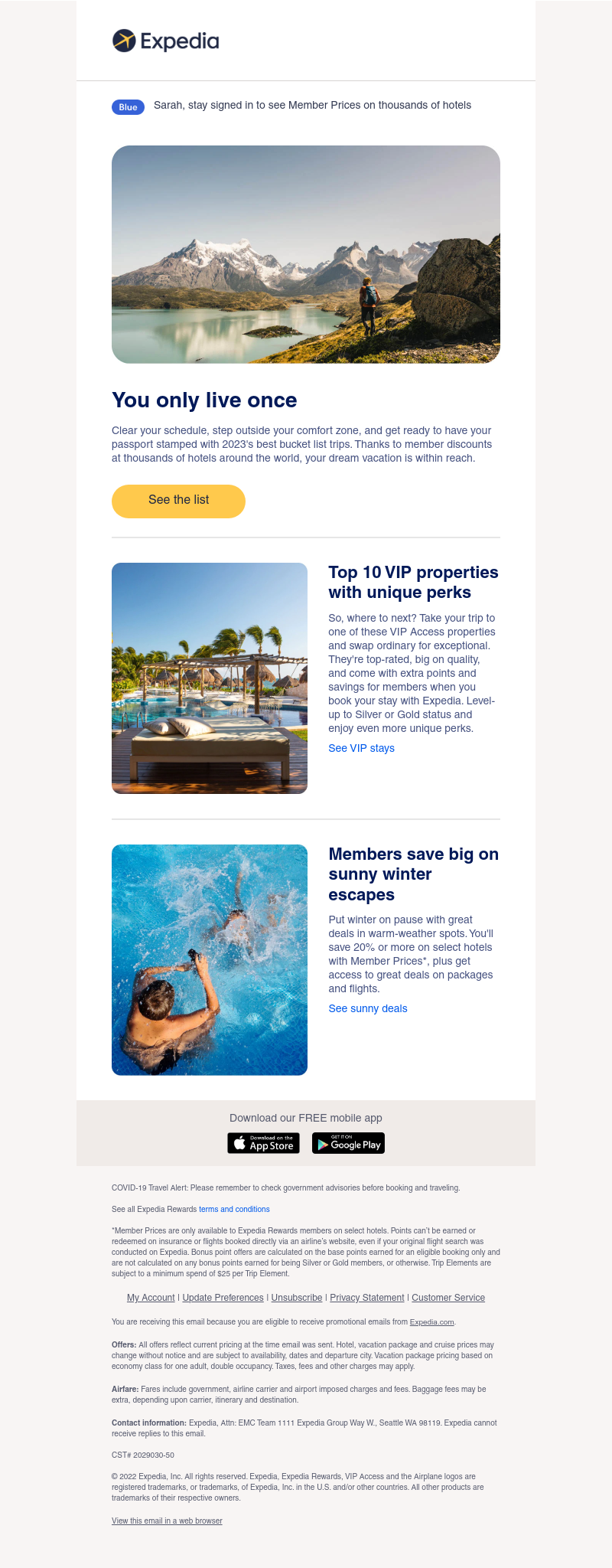 Expedia - 2023’s best bucket list trips