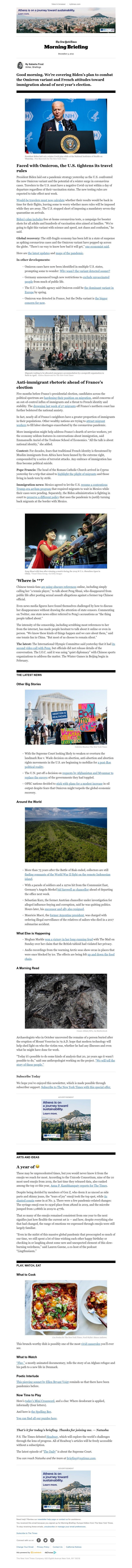 The New York Times - Your Friday Briefing