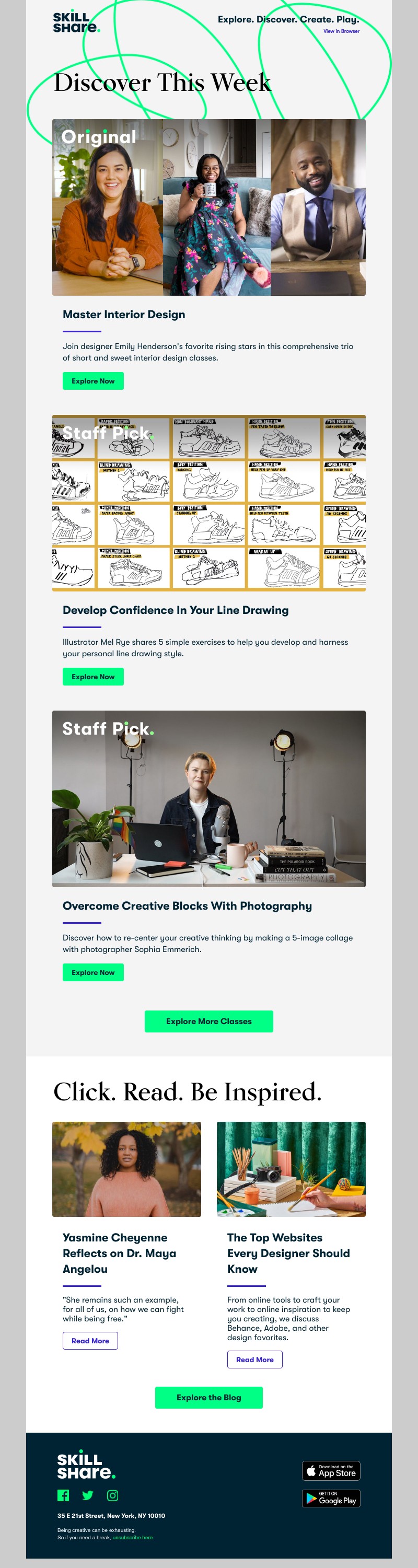 Skillshare - Sarah, explore interior design, improve your line drawings, and more!