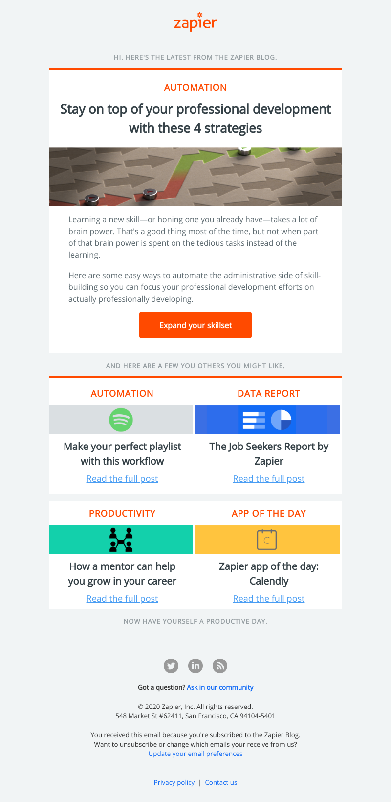 Zapier - Stay on top of your professional development with these 4 strategies