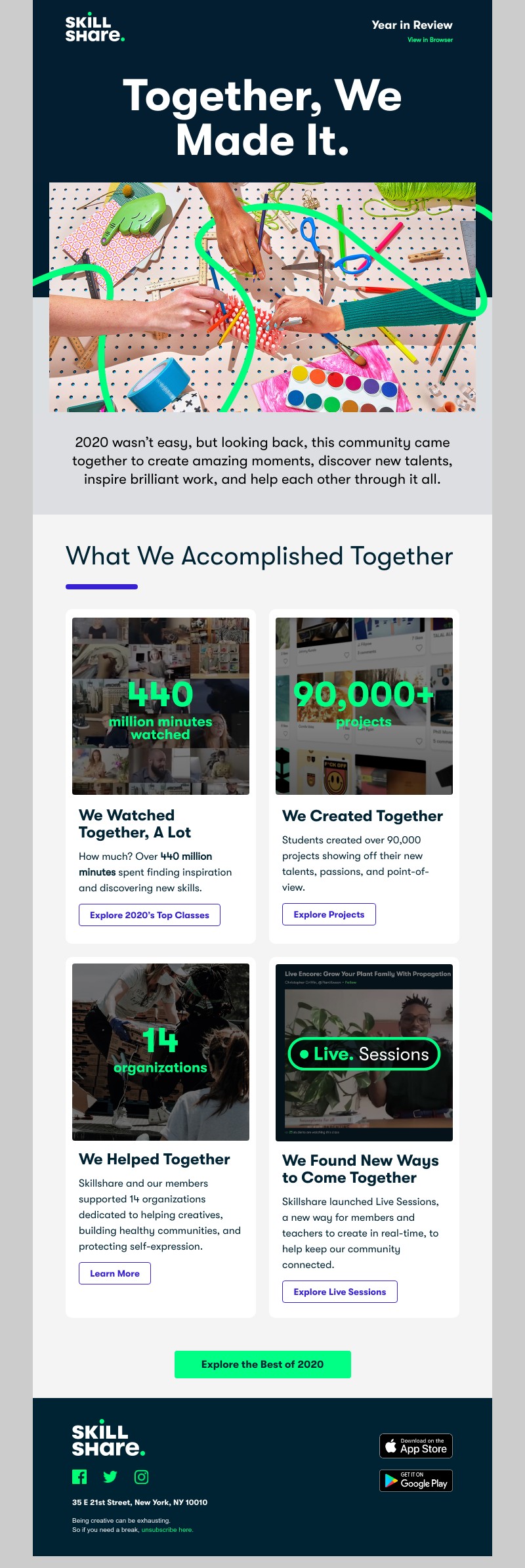 Skillshare - Here’s to You and the Entire Skillshare Community