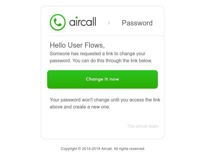  - Reset password instructions