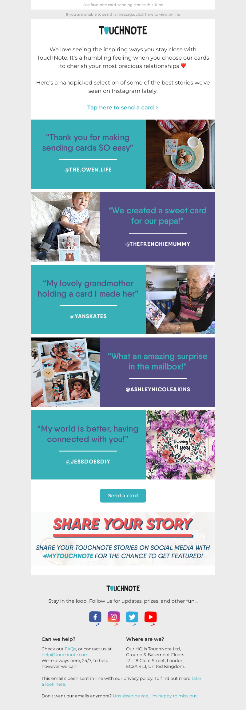 TouchNote - Discover TouchNote Stories, Sarah ✍💌