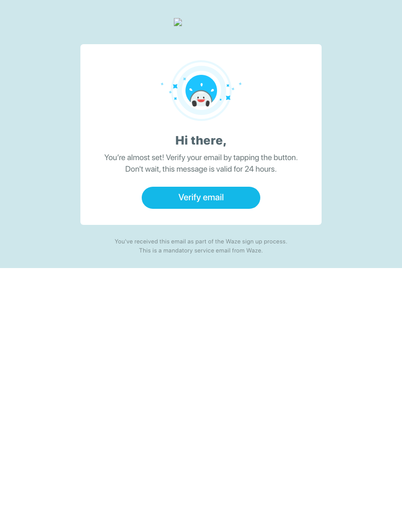  - Verify your email