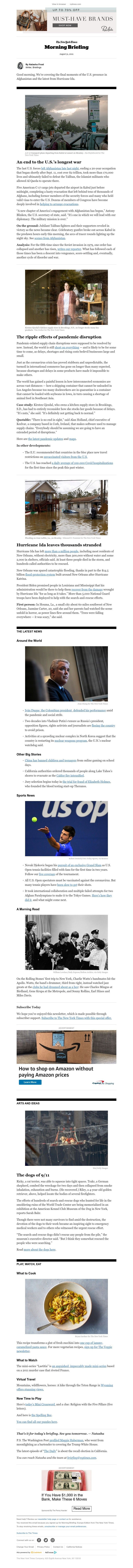 The New York Times - Your Tuesday Briefing
