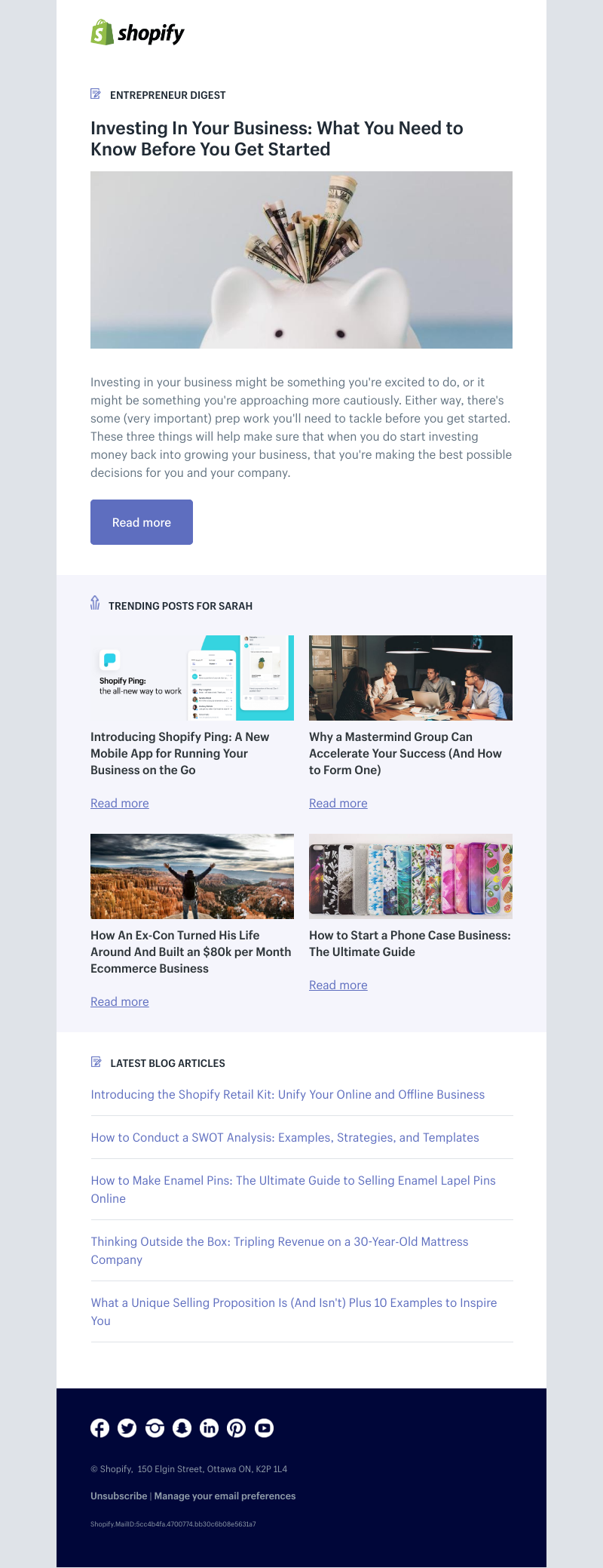 Shopify - Investing In Your Business: What You Need to Know Before You Get Started