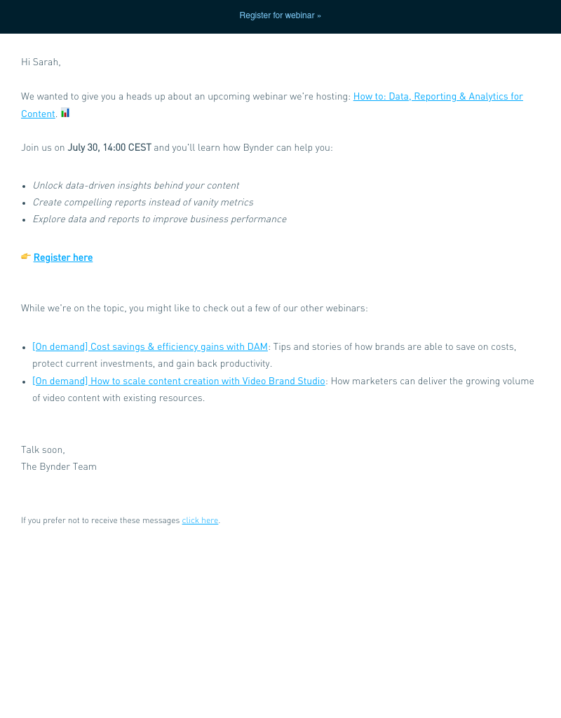 Bynder - [Live Webinar] How to: Data, Reporting & Analytics for Content 📹