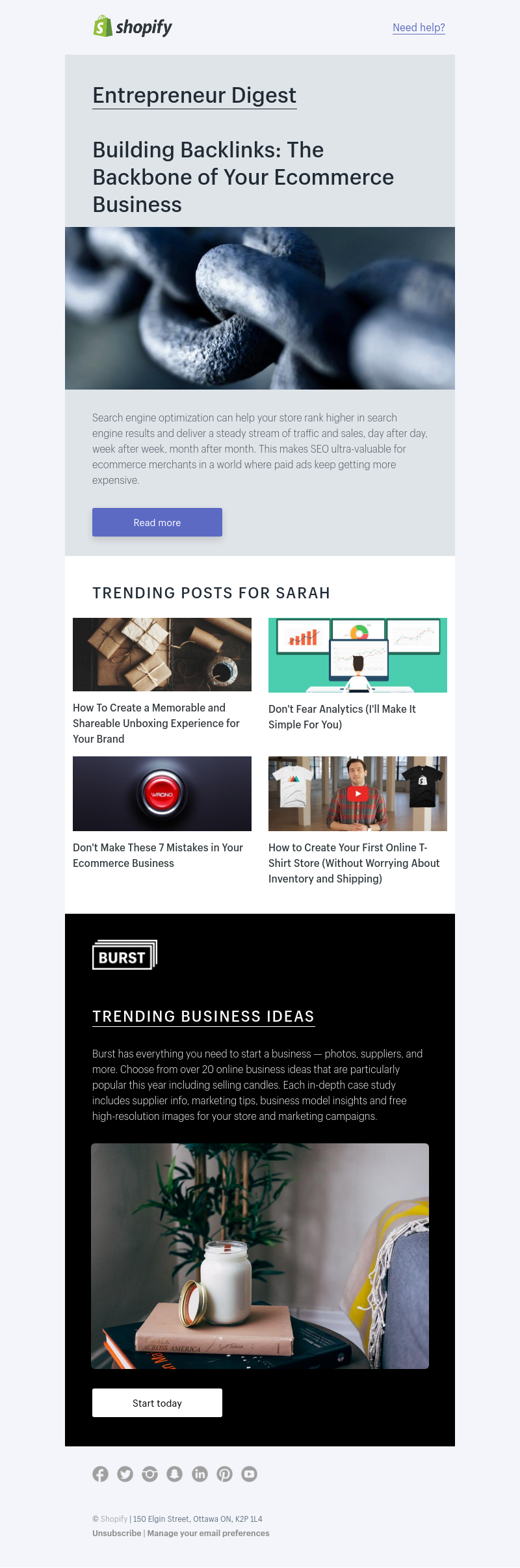 Shopify - How to appear on the first page of search engine results