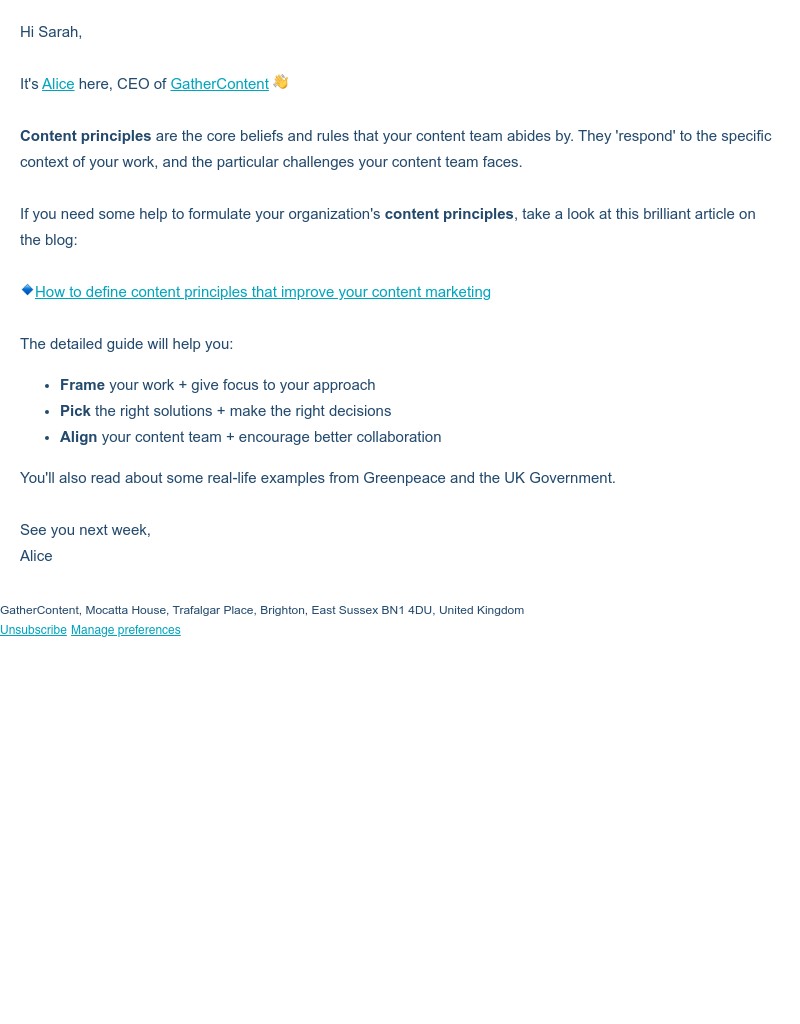 GatherContent - How to define content principles for your team