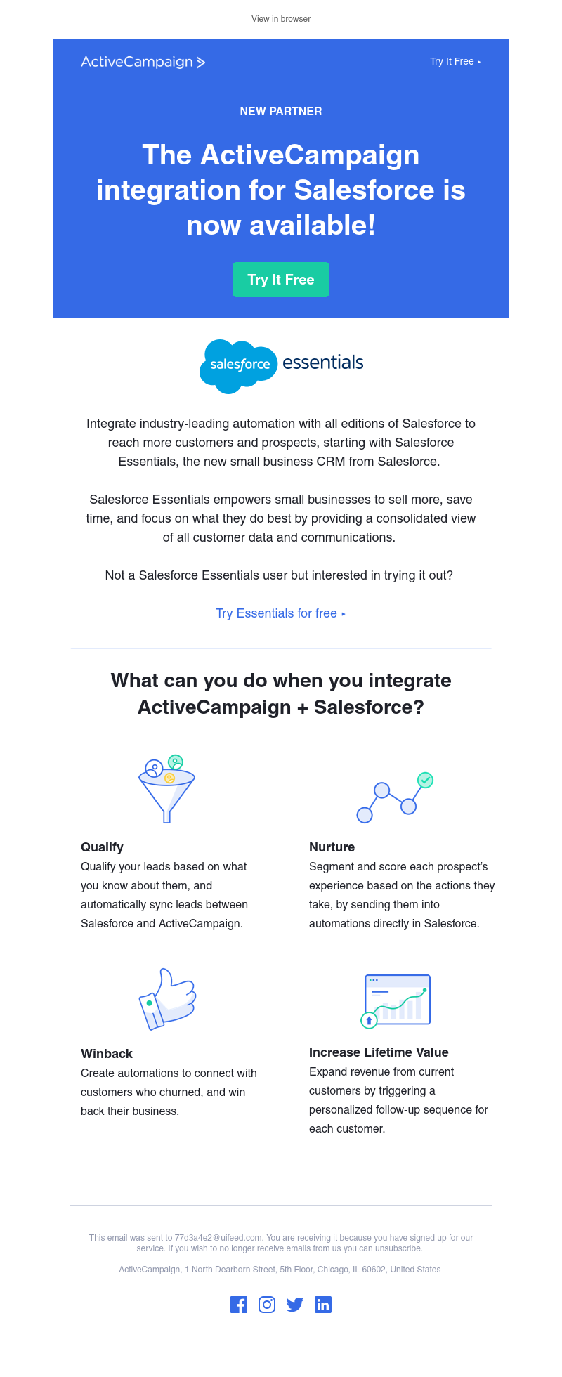  - Align sales + marketing with ActiveCampaign and Salesforce