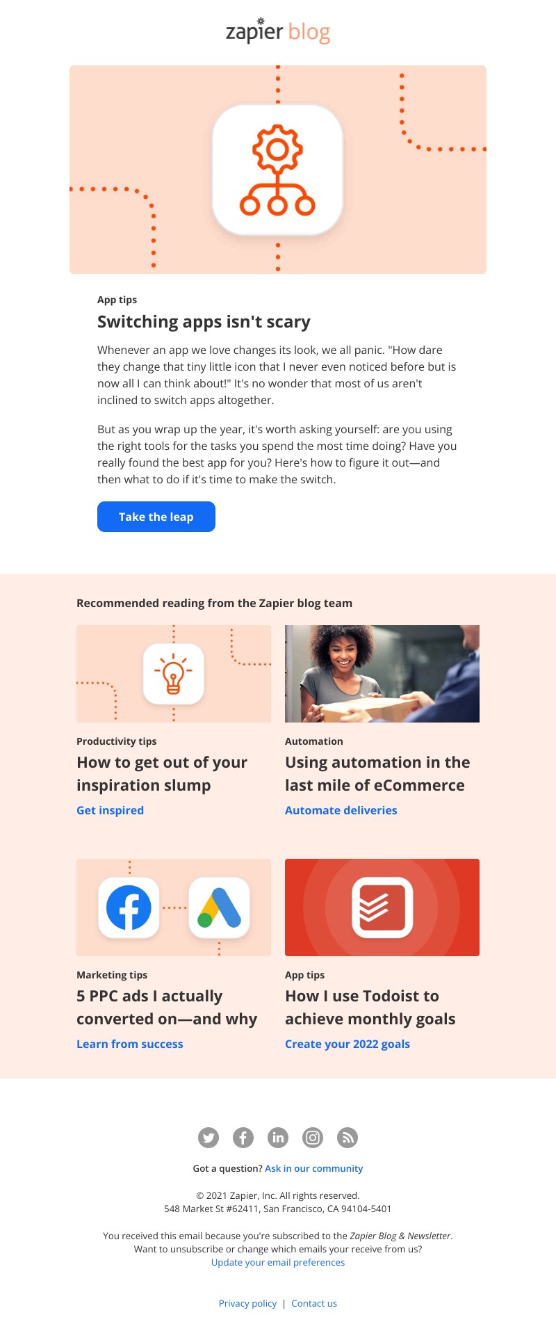 Zapier - Switching apps isn't scary