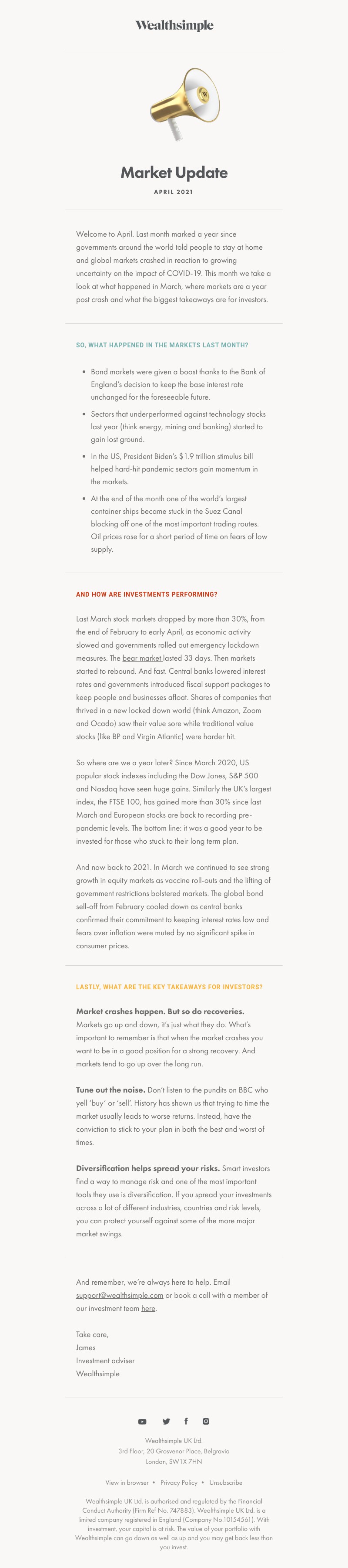 Wealthsimple - April Market Update