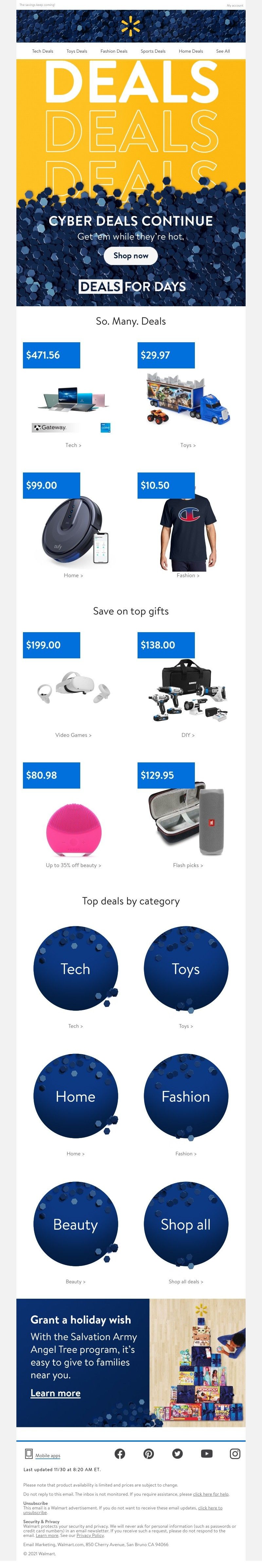 Walmart - 📟 CYBER DEALS EXTENDED 📟