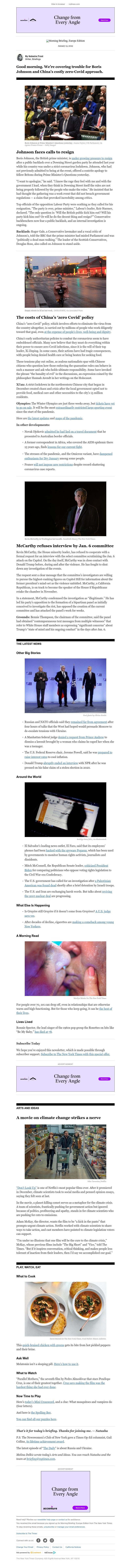 The New York Times - Your Thursday Briefing