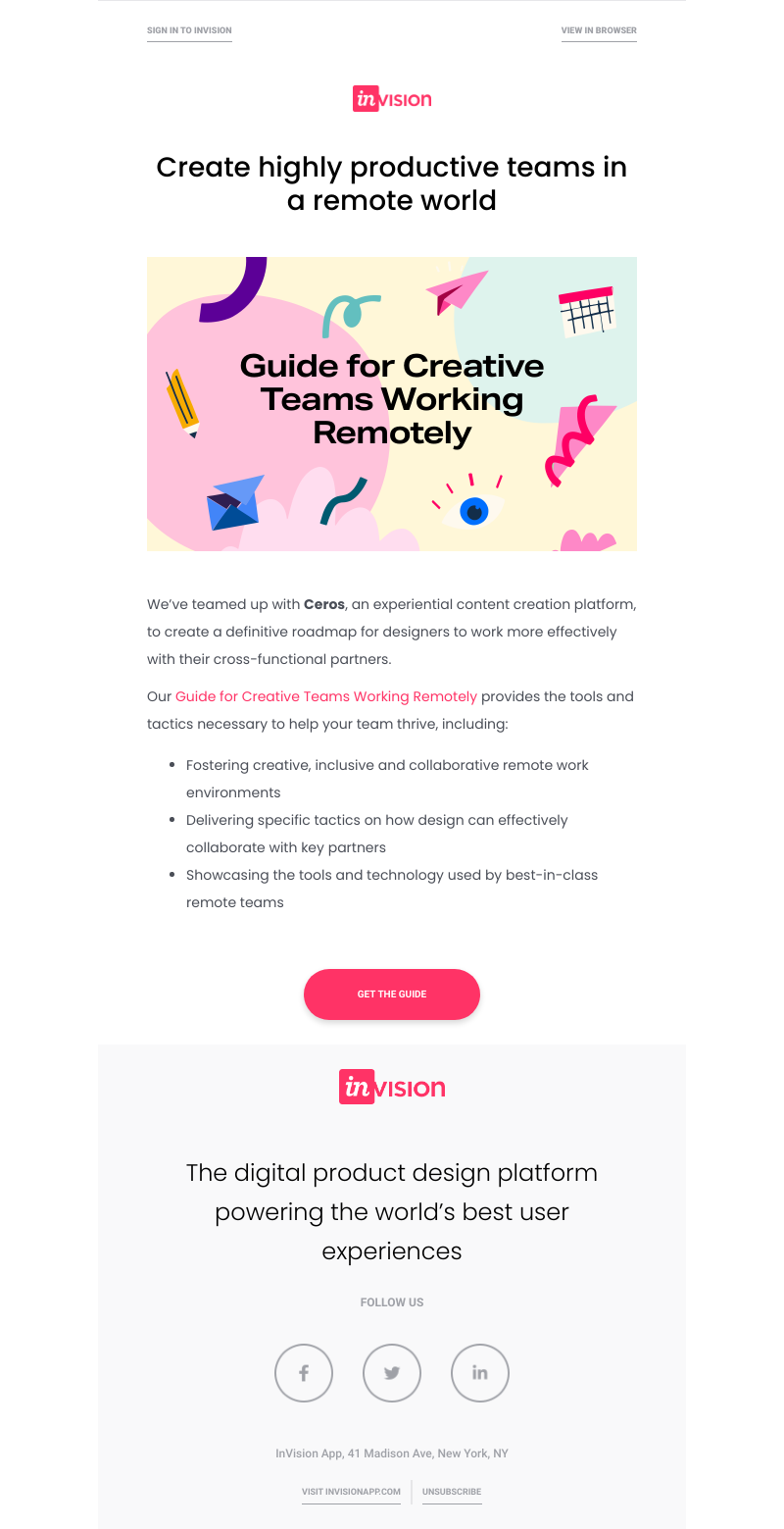 InVision - NEW: Guide for Creative Teams Working Remotely